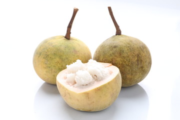 Santol on white background