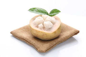 Santol on white background