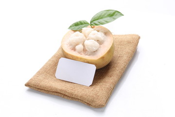 Santol on white background