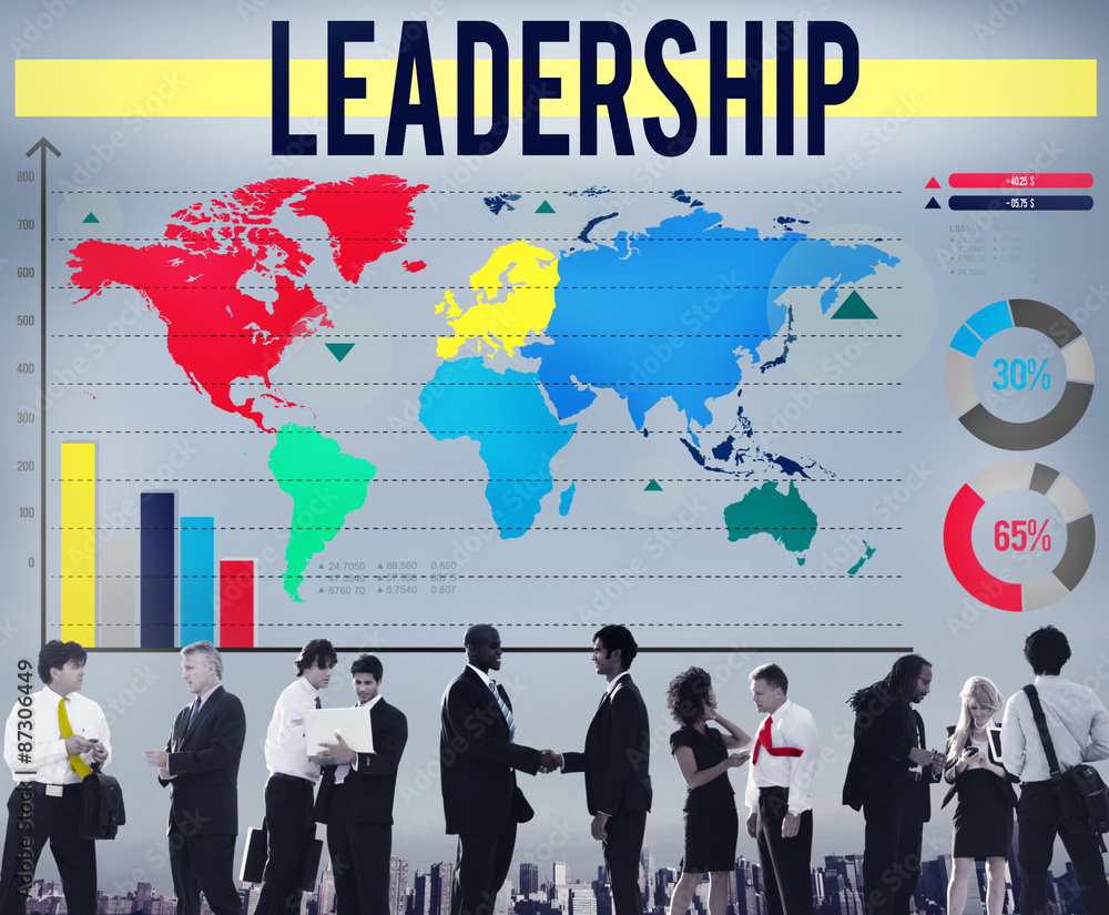 Wall mural Leadership Leader Authoritarian Manager Boss Concept