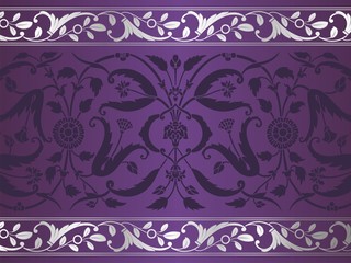 wedding card design, paisley floral pattern , India