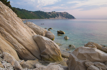 Costa sul mare adriatico