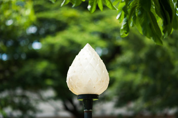 Lamp light in studio place