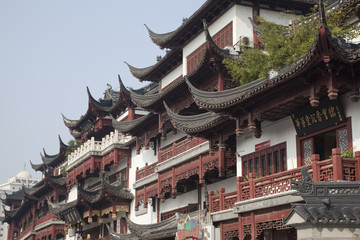 Fototapeta premium 上海老街の中華建築