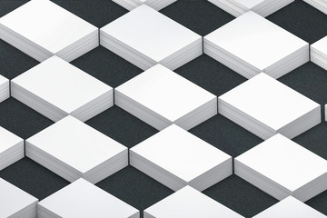 many cards stack of paper template to presentation