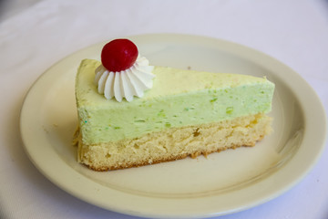 Pistachio cheesecake