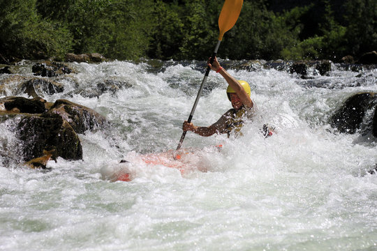 cano&euml; kayak homme rapide
