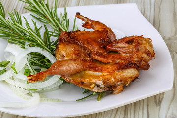 Grilled quail