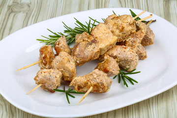 Chicken skewers