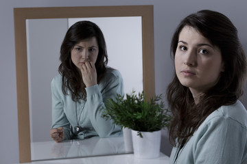 Woman with emotional problem