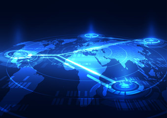 abstract vector digital future technology background