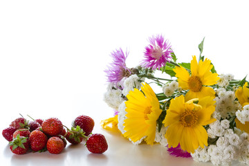 a bouquet of wildflowers