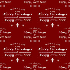 Vector seamless tiling pattern, christmas background