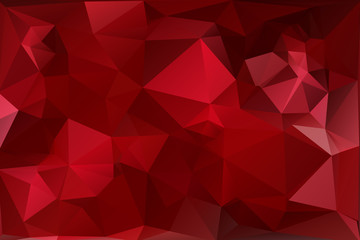 Red Polygonal Mosaic Background, Creative Design Templates