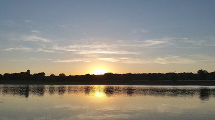 Obraz premium Coucher de soleil en Loire