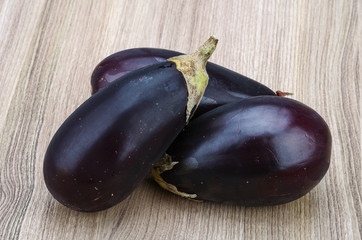 Raw eggplants