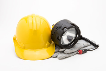 Construction hat on a white background.