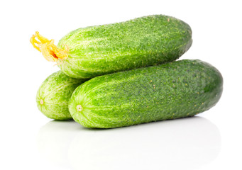 Cucumber isolated on white background