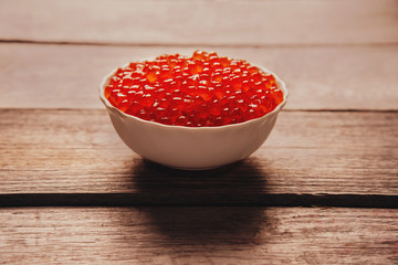Red salmon caviar