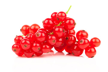 red currant on a white background.