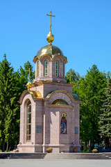 Fototapeta na wymiar Kemerovo, Russian Orthodox chapel