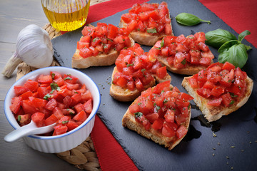 Bruschetta with tomatoes