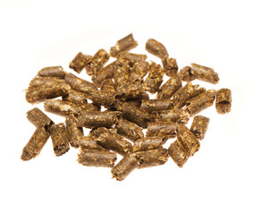 Heap of dry green medical herbal tea