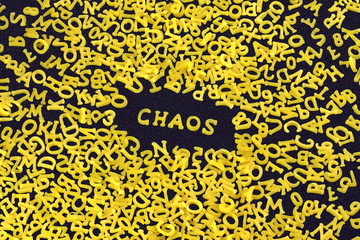 Buchstaben- Chaos D - obrazy, fototapety, plakaty
