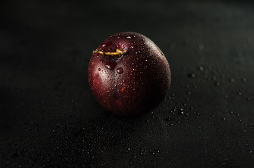 Plums on Black
