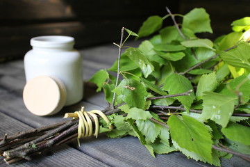 Traditional sauna and whisk called 