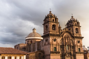 Fototapeta na wymiar roof tops of the nice city cusco in peru