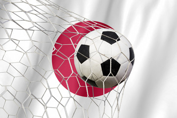 Naklejka premium japan soccer ball