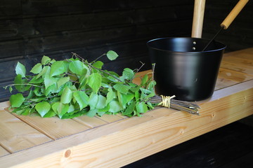 Traditional sauna and whisk called 