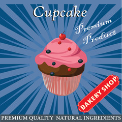 cupcake poster design