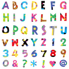 アルファベット、数字