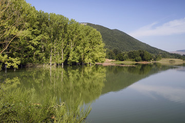 Fototapeta premium Vista Lago di Canterno