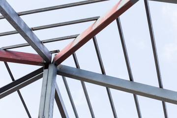 steel beams roof truss residential building construction