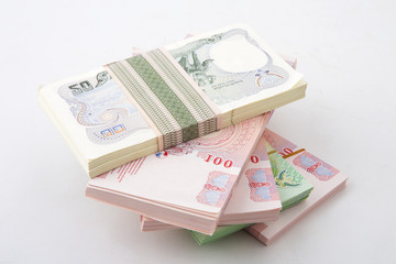 Thai money isolated on white background