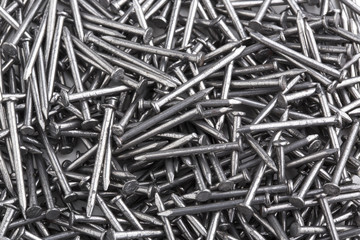 Heap of Silver Concrete nails