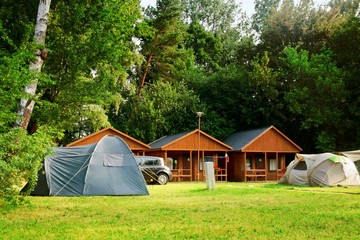 Fototapeta na wymiar Tent tourist house camping