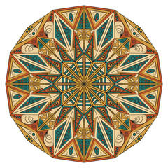 Round ethnic pattern