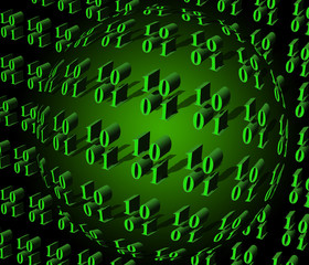 Obraz premium Binary background