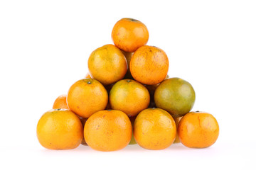 oranges fruit tropical isolated on white background