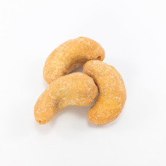Cashews Nut on white background.