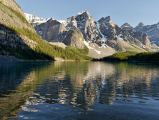Mountain lake in the Canadian Rocky Mountains