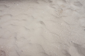 closeup of sand pattern of a beach