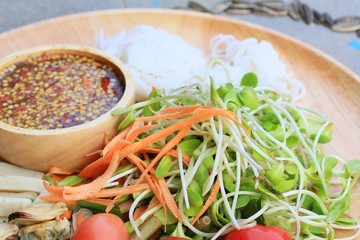 salad spicy young green sunflowers seedling - asia food