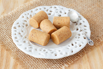 Pacoca - brazilian candy of ground peanut