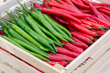 Chili Peppers in basket