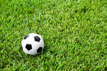 Fototapeta na wymiar Soccer Ball Futbol on Grass